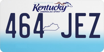 KY license plate 464JEZ