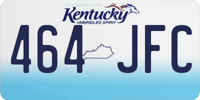 KY license plate 464JFC