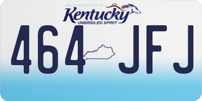 KY license plate 464JFJ