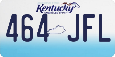 KY license plate 464JFL