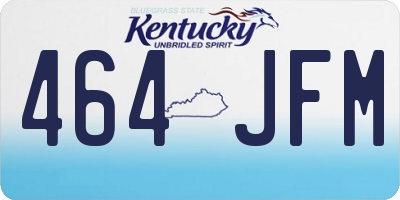 KY license plate 464JFM