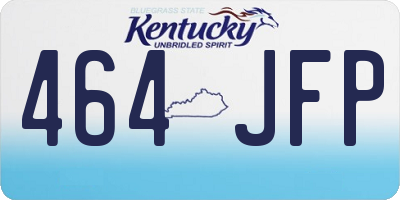 KY license plate 464JFP