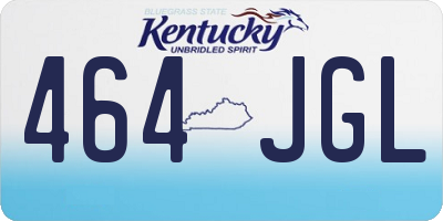 KY license plate 464JGL