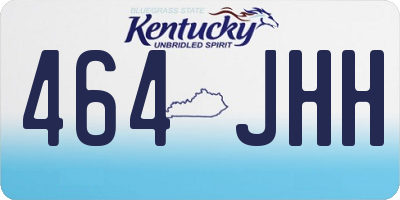 KY license plate 464JHH