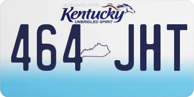 KY license plate 464JHT