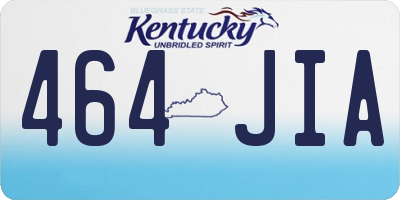 KY license plate 464JIA