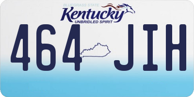 KY license plate 464JIH