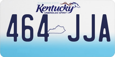 KY license plate 464JJA