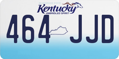 KY license plate 464JJD