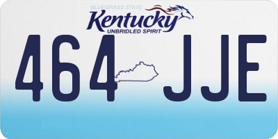 KY license plate 464JJE