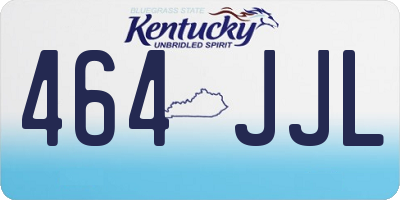 KY license plate 464JJL
