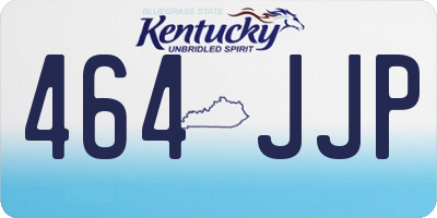 KY license plate 464JJP