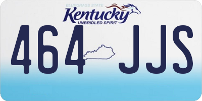 KY license plate 464JJS