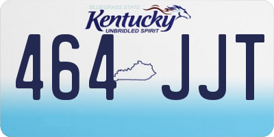 KY license plate 464JJT