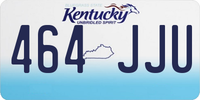 KY license plate 464JJU