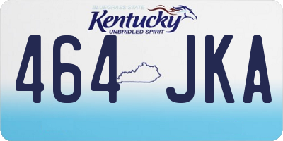 KY license plate 464JKA