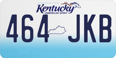 KY license plate 464JKB