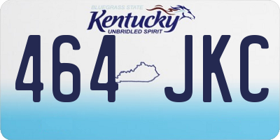 KY license plate 464JKC