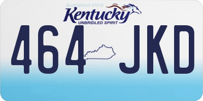 KY license plate 464JKD