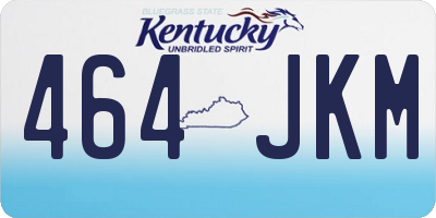 KY license plate 464JKM