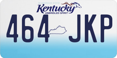 KY license plate 464JKP