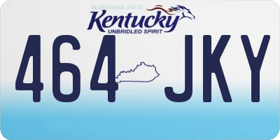 KY license plate 464JKY