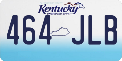 KY license plate 464JLB