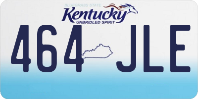 KY license plate 464JLE