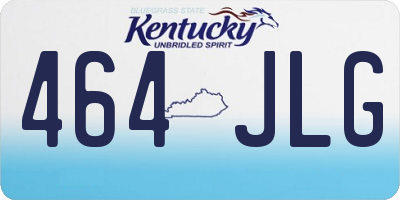 KY license plate 464JLG
