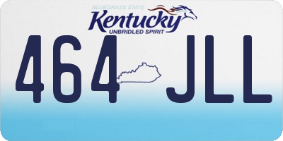 KY license plate 464JLL