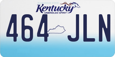 KY license plate 464JLN
