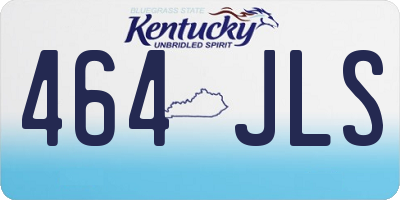 KY license plate 464JLS