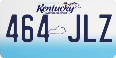 KY license plate 464JLZ