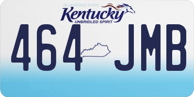 KY license plate 464JMB