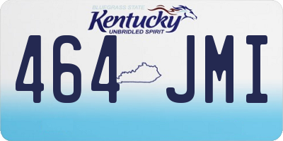 KY license plate 464JMI