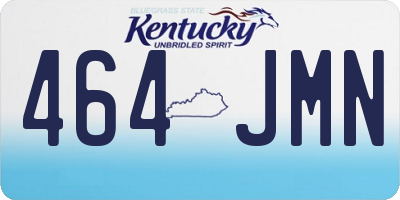 KY license plate 464JMN