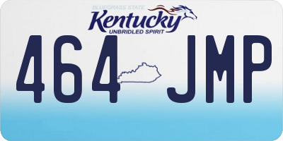 KY license plate 464JMP