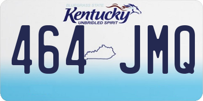 KY license plate 464JMQ