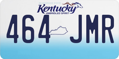 KY license plate 464JMR