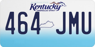KY license plate 464JMU
