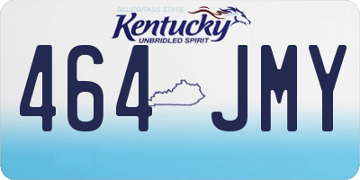 KY license plate 464JMY