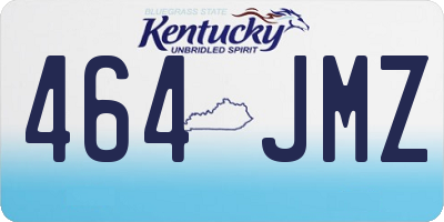 KY license plate 464JMZ