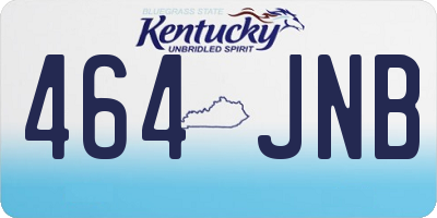 KY license plate 464JNB