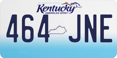 KY license plate 464JNE