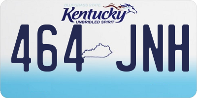 KY license plate 464JNH
