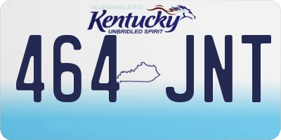 KY license plate 464JNT