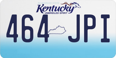 KY license plate 464JPI