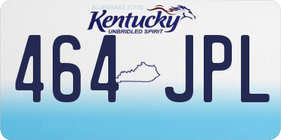 KY license plate 464JPL