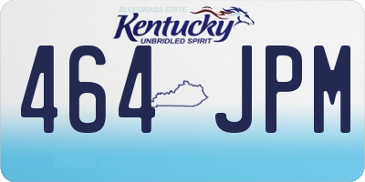KY license plate 464JPM
