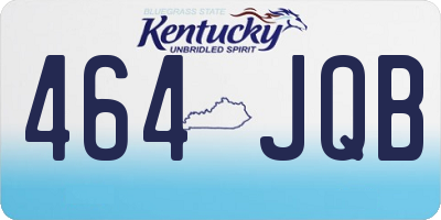 KY license plate 464JQB